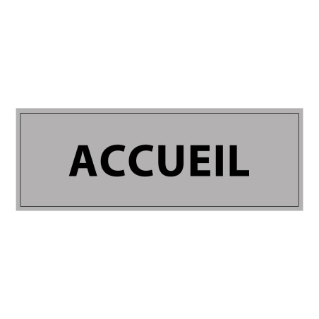 Panneau de signalisation - Pictogramme Accueil - 210 x 75 mm