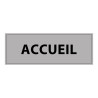 Panneau de signalisation - Pictogramme Accueil - 210 x 75 mm
