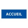 Panneau de signalisation - Pictogramme Accueil - 210 x 75 mm