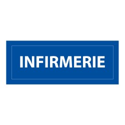 Panneau de signalisation - Pictogramme Infirmerie - 210 x 75 mm