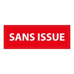 Panneau de signalisation - Pictogramme Sans issue - Rectangulaire
