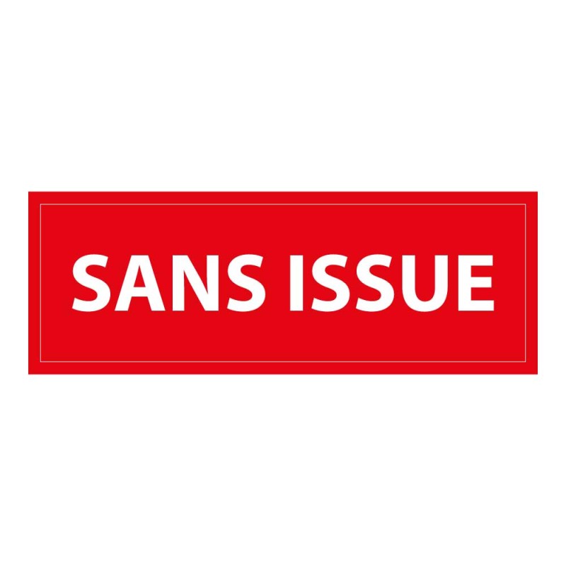 Panneau de signalisation - Pictogramme Sans issue - Rectangulaire
