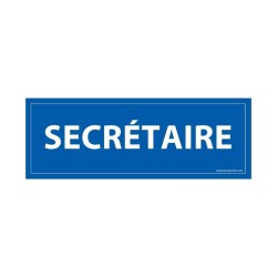 Panneau de signalisation - Pictogramme Secrétaire - 210 x 75 mm