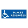 Panneau de stationnement - Places de parking réservées handicapés