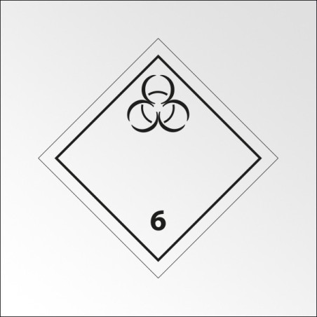Signalisation de transport normalisée ADR - "Matières infectieuses"