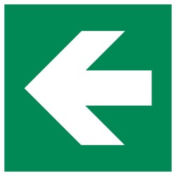 Panneau évacuation - Flèche directionnelle