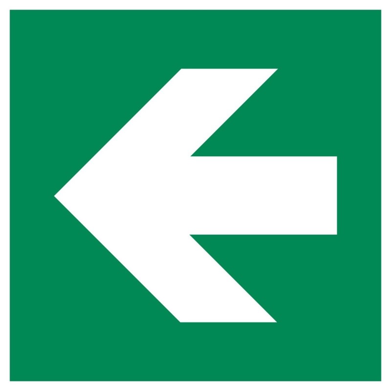 Panneau évacuation - Flèche directionnelle