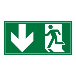 Panneau d'évacuation - Pictogramme Sortie de secours - ISO 7010