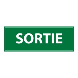 Panneau d'évacuation - Pictogramme Sortie - Signalétique de secours
