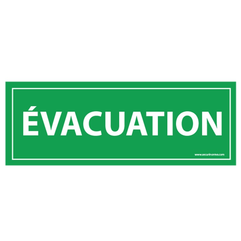 Panneau Evacuation