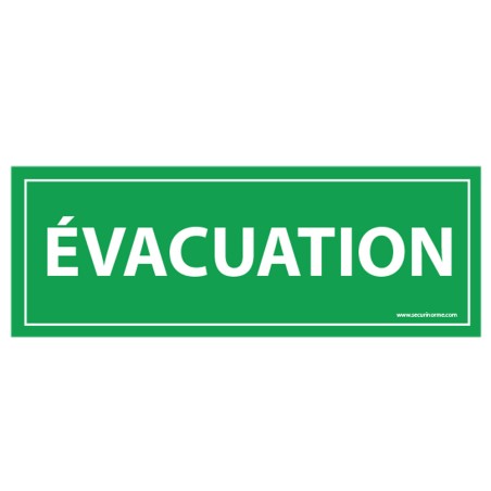 Panneau Evacuation