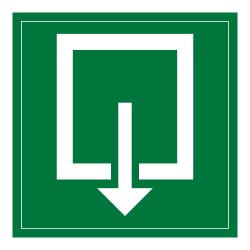 Panneau d'évacuation - Sortie de Secours - F001 - ISO 7010