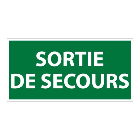 Panneau d'évacuation sortie de secours photoluminescent - DIN 67510-1