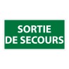 Panneau d'évacuation sortie de secours photoluminescent - DIN 67510-1