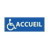 Panneau d'info - Accueil PMR - 210x75 mm - Vinyle adhésif