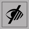 Panneau d'information - Accessibilité, malvoyant - ISO 7001 - Gravoply