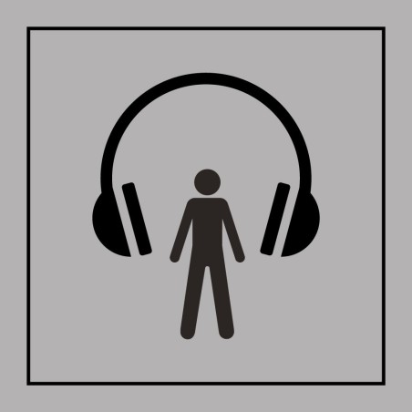Panneau d'information - Audioguide - ISO 7001 - Gravoply
