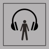 Panneau d'information - Audioguide - ISO 7001 - Gravoply