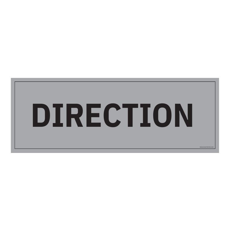 Panneau d'information bureau - Direction - 210 x 75 mm - PVC