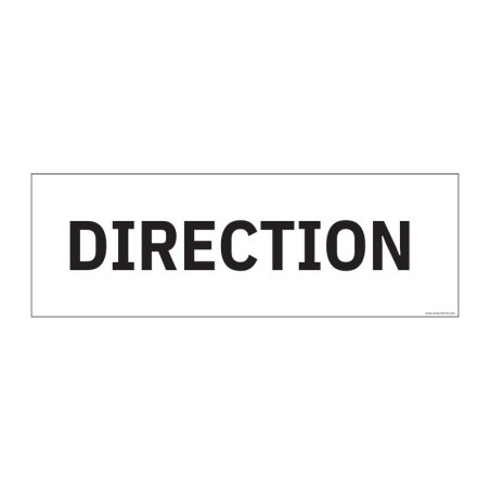 Panneau d'information bureau - Direction - 210 x 75 mm - PVC