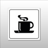 Panneau de signalisation - Cafétéria - Pictogramme Tasse Chaude - Gravoply