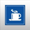 Panneau de signalisation - Cafétéria - Pictogramme Tasse Chaude - Gravoply