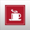 Panneau de signalisation - Cafétéria - Pictogramme Tasse Chaude - Gravoply