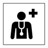 Panneau d'information - Centre médical ou médecin - ISO 7001