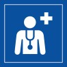 Panneau d'information - Centre médical ou médecin - ISO 7001 - Gravoply