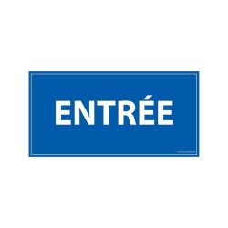 Panneau d'information - Entrée - 200 x 400 mm - Dibond