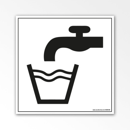 Panneau d'information - Eau potable - Décret n°2020-1724 - Plusieurs tailles - Plusieurs matériaux