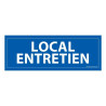 Panneau d'information - Pictogramme Local entretien - 210 x 75 mm