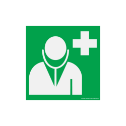 Panneau d'information - Pictogramme Médecin - E009 - ISO 7010