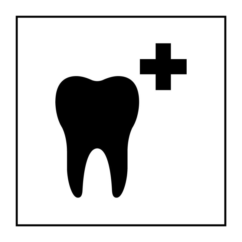 Panneau d'information - Pictogramme Soins dentaires - ISO 7001