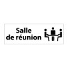 Panneau d'information - Salle de réunion - 210 x 75 mm
