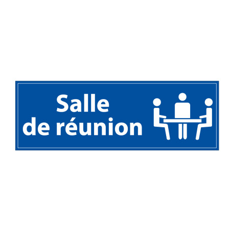Panneau d'information - Salle de réunion - 210 x 75 mm