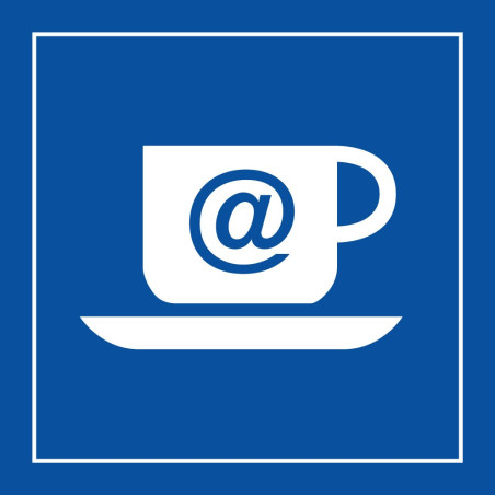 Panneau d'information - Cybercafé - ISO 7001