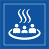 Panneau d'information - Source thermale - ISO 7001 - Gravoply