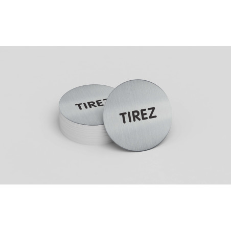 Pictogramme rond de porte  "Tirez"