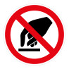Panneau d'Interdiction - Interdiction de toucher - P010