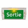 Étiquette signalétique - Bloc éclairage sécurité - Sortie