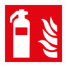 Panneau braille extincteur – Relief sécurité incendie – 150x150 mm