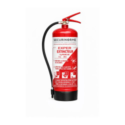 Extincteur poudre ABC EXPER 1 à 9 kg pression permanente