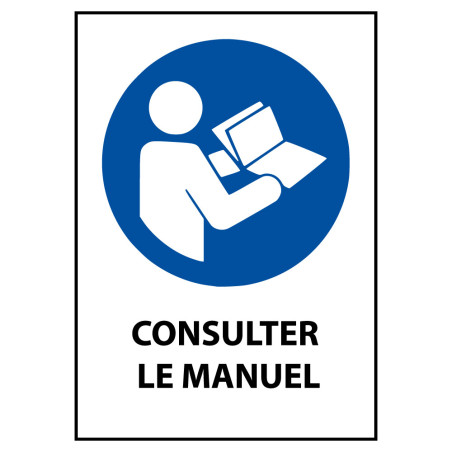 Panneau EPI ISO 7010 M002 consulter le manuel