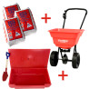 Kit épandage coffre à sel : 3 sacs de sel + un coffre  à sel  100L+ un épandeur