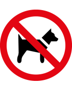 Panneaux interdit aux animaux