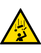 Pictogramme chute d'objets