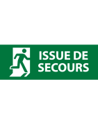 Panneaux sortie et issue de secours