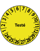 Etiquettes avec texte standard
