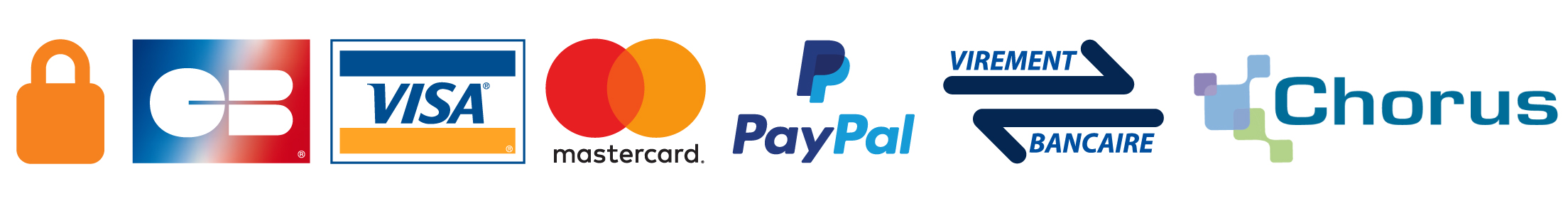 Visa / Mastercard / PayPal / Virement / Chorus